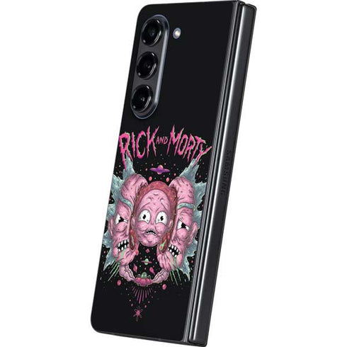Adult Swim Rick and Morty Split Head Rick Galaxy Z Fold5 5G Skin